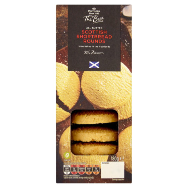 Morrisons The Best All Butter Scottish Shortbread Biscuit Rounds 180G