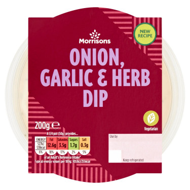 Morrisons Ail Oignon Herb Dip 200G