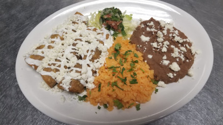 Flautas Pollo Plate