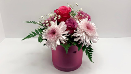 Small Pink Round Vase