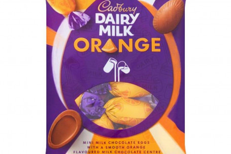 Cadbury Dairy Milk Orange Mini Filled Bag (72G)