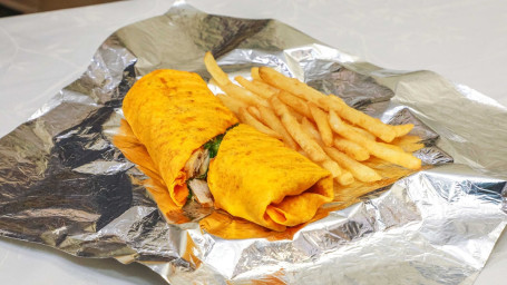 Super Chicken Wrap With Fries