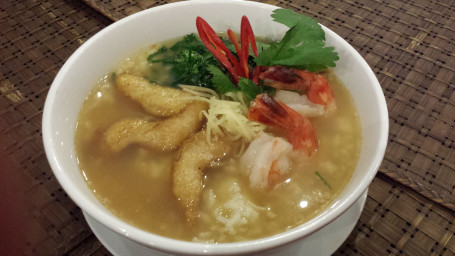 Prawn And Fish Rice Soup