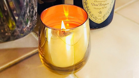 Holiday Nog Gold Candle