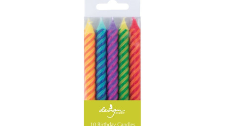 Birthday Color Twist Candles 10Pk