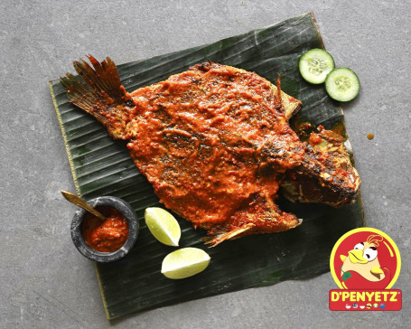 Grilled Whole Fish With Chilli Sauce (Ikan Bakar Aroma)