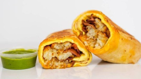 Burrito Petit-Déjeuner Au Bacon, Aux Œufs Et Au Cheddar