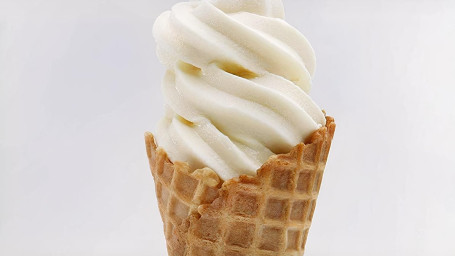 Vanilla Soft Serve Waffle Cone