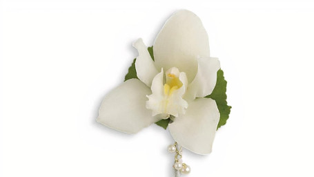 Shimmering Pearls Boutonniere