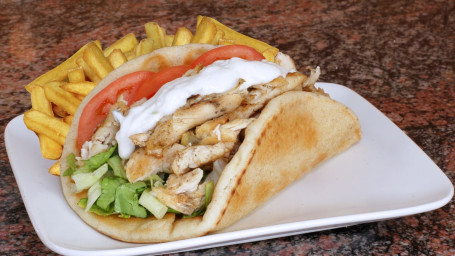 #9. Chicken Pita With Fries