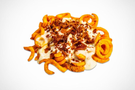 Frites Curly Bacon Et Queso