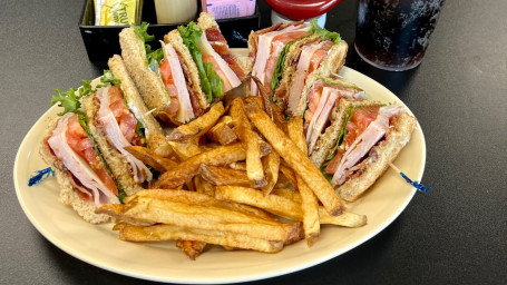 Turkey Club Sandwich Home-Cut Fries