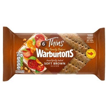 Paquet De 6 Sandwichs Bruns Warburtons