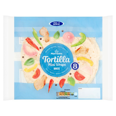 Morrisons Mini Tortilla Wraps Lot De 8