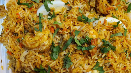 Mumtaz Mahal Shrimp Biryani