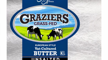Sierra Nevada Cheese Company Graziers Vat Cultured Euro Style Unsalted Butter 12/8Oz