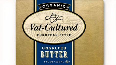 Organic Vat Cultured Euro-Style Unsalted Butter 12/8Oz