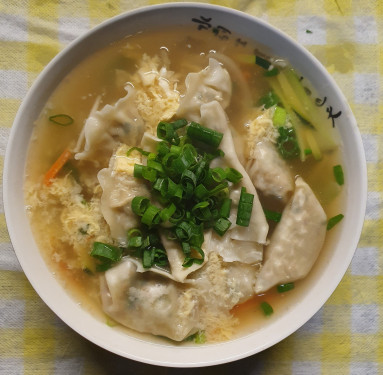 Pork Vegetable Dumpling Soup