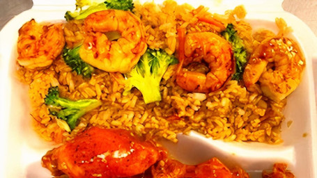 10 Pieces Wing With Shrimp Fried Rice