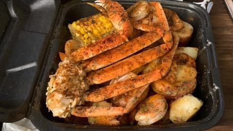 L3. Snow Crab Leg (1), Shrimp (12), Corn (1), Egg (1), And Potato