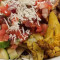 Vegan Chilaquiles, Eggplant, Zucchini, Cauliflower, Salsa Verde Vegan Cheese, Pico De Gallo