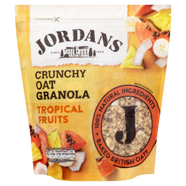 Granola tropical à l'avoine croustillante Jordans 750g