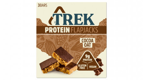 Trek Flapjacks Aux Protéines D'avoine Et Cacao Saveur Chocolat Garni 3 X 50G