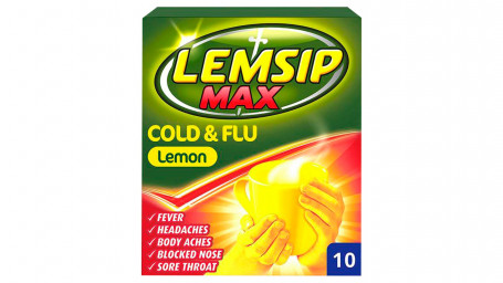 Lemsip Max Rhume Grippe Citron 10 Sachets