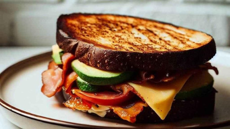Bacon, Avocado, Tomato And Swiss Grilled Cheese