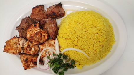 Chicken Kabob Shish Kabob Plate