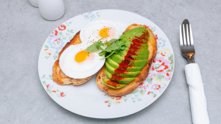 Poached Egg Avocado On Sourdough