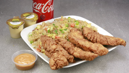 4Pc Chicken Tender With Fried Rice Special