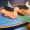 Salmon Aburi Zuke With Black Tobiko Nigiri *New*