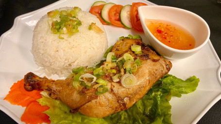 Crispy Chicken Rice Com Ga Xoi Mo