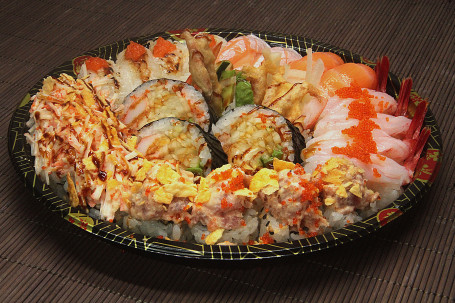 juǎn wù shèng D Maki Roll Platter D