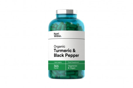 Nutri Within Organic Turmeric Black Pepper 365 Tablets