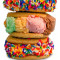 Rainbow Cone Ice Cream Cookie Sandwich (4-Pack)