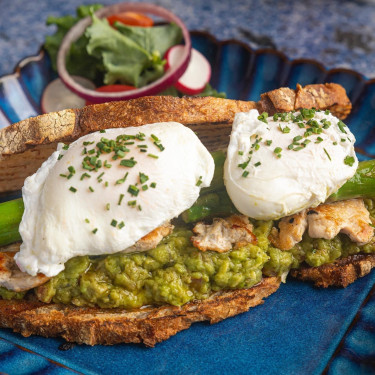 Smashed Avocado On Sourdough Bread