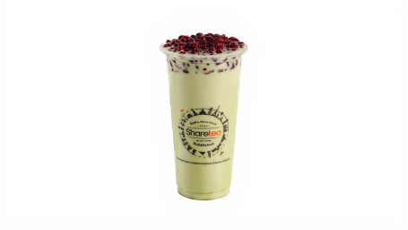 30. Matcha Red Bean Milk Tea