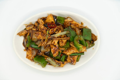 Chicken With Green Peppers In Black Bean Sauce Shì Zhī Chǎo Jī