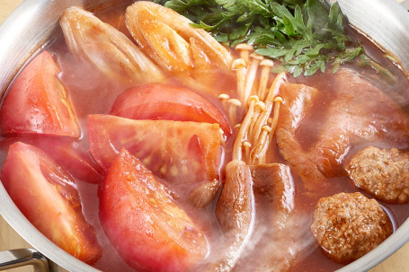 Qīng Xīn Fān Jiā Niú Ròu Guō Fresh Tomato Cup Nabe W/ Beef