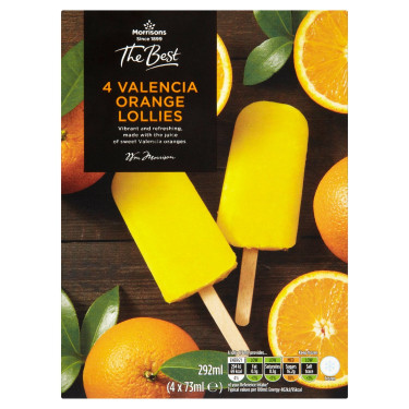 Morrisons The Best Valencia Orange Lollies Lot De 4