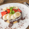 Melted Chocolate And Fruits Pancake
