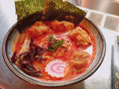 Spicy Tonkotsu With Karaage Chicken