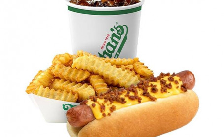 Regular Cheese And Bacon Hot Dog Meal