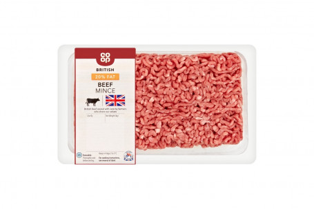 Co Op British Beef Mince 20 500G