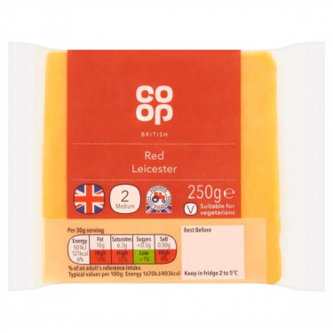 Co Op Red Leicester 250G