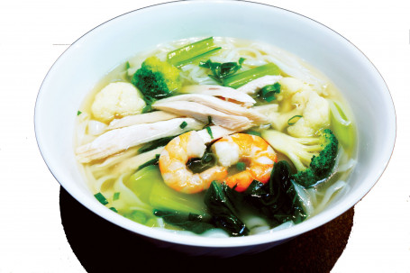 Chicken, Prawn Veg Noodle Soup