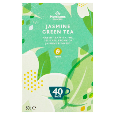 Morrisons Thé Vert Serenity Au Jasmin 40 Sachets 80G