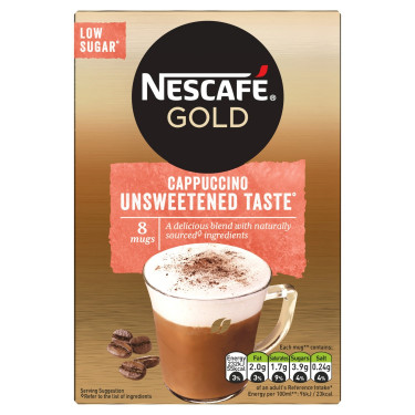Nescafé Gold Cappuccino Non Sucré 8 Sachets 113.6G